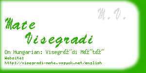 mate visegradi business card